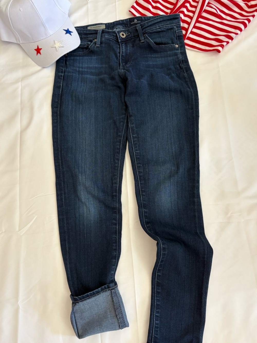 AG “The Legging Ankle” Super Skinny Stretch 26R Dark Wash Relaxed Fit Made 🇺🇸
